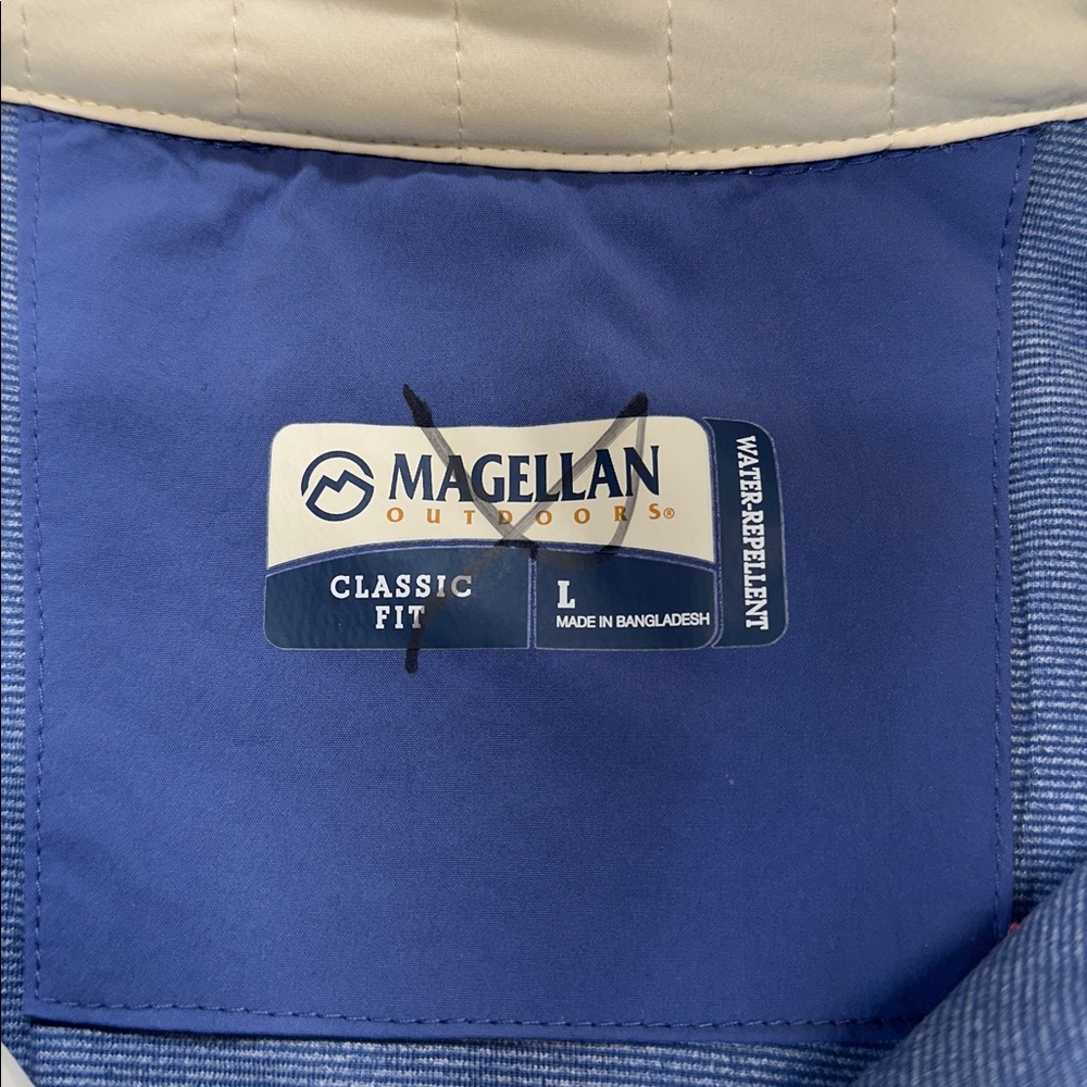 Magellan Outdoors Men’s Campfire Insulated Snap Pullover Blue L NWT - Picture 3 of 7